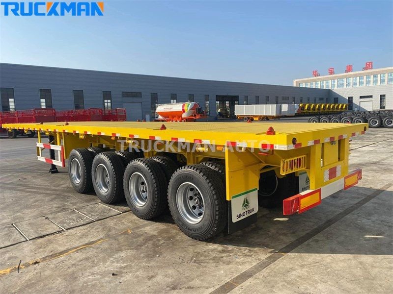 4 Axle Flatbed Semi Trailer Para Venda - Semi Trailer Flatbed