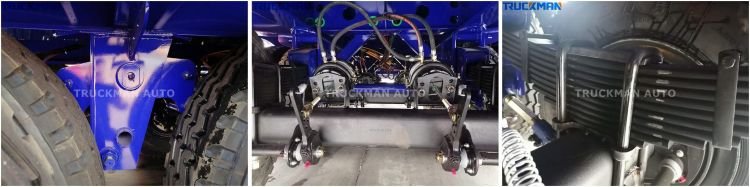 3 eixos Lowbed Gama de trabalho