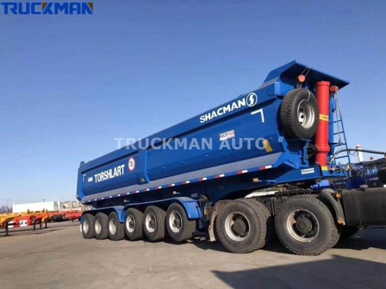 Semi reboques basculantes de 6 eixos de alta capacidade para transporte de cargas pesadas
