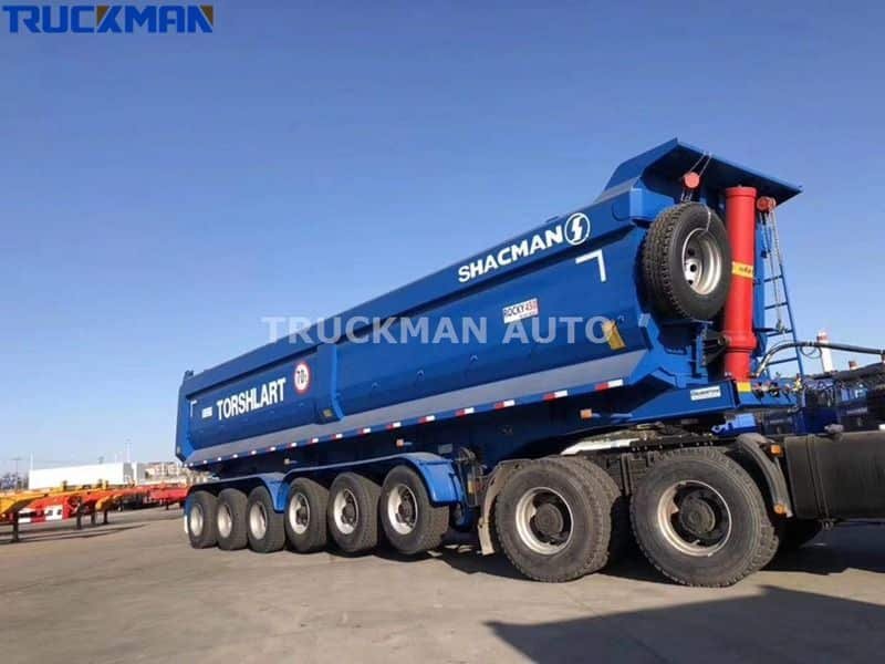 Semi reboques basculantes de 6 eixos de alta capacidade para transporte de cargas pesadas