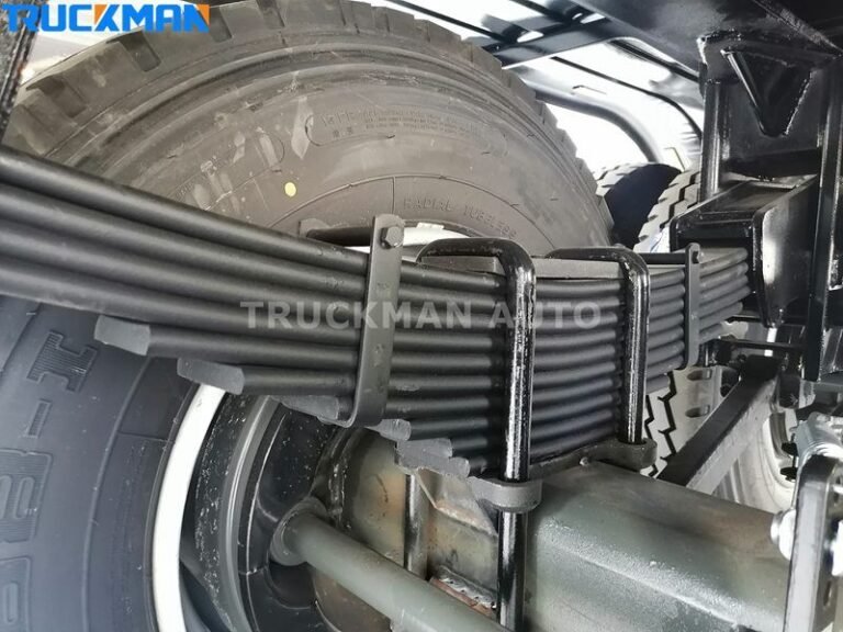 reboque de plataforma baixa Suspensão mecânica