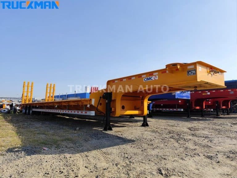Conceção de chassis robusto e multieixos para o transporte de equipamento pesado - Semirreboque de plataforma baixa