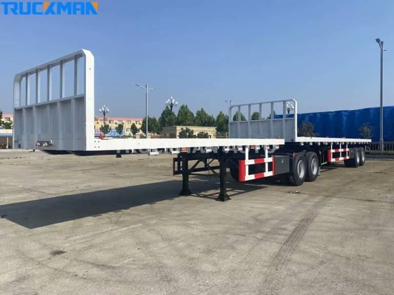 Os semi-reboques de caixa aberta da Truckman Automobile foram concebidos para transportar cargas de grandes dimensões.