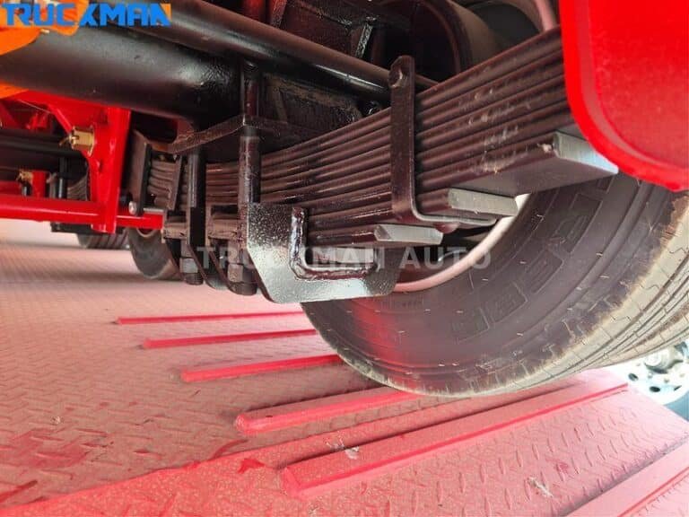 Sistema de suspensão de molas de lâmina num semirreboque de plataforma plana por TRUCKMAN AUTO
