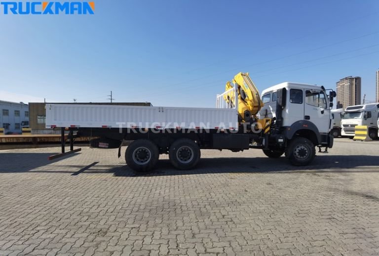 6X4 BEIBEN 2434 10 Rodas Caminhão Guindaste Montado