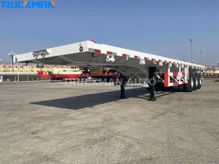 3 Axle Flatbed Semi Trailer Para Venda - Reboques Flatbed
