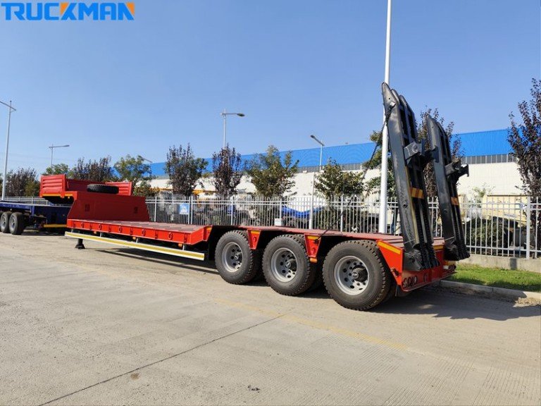 Reboque de plataforma baixa 60T