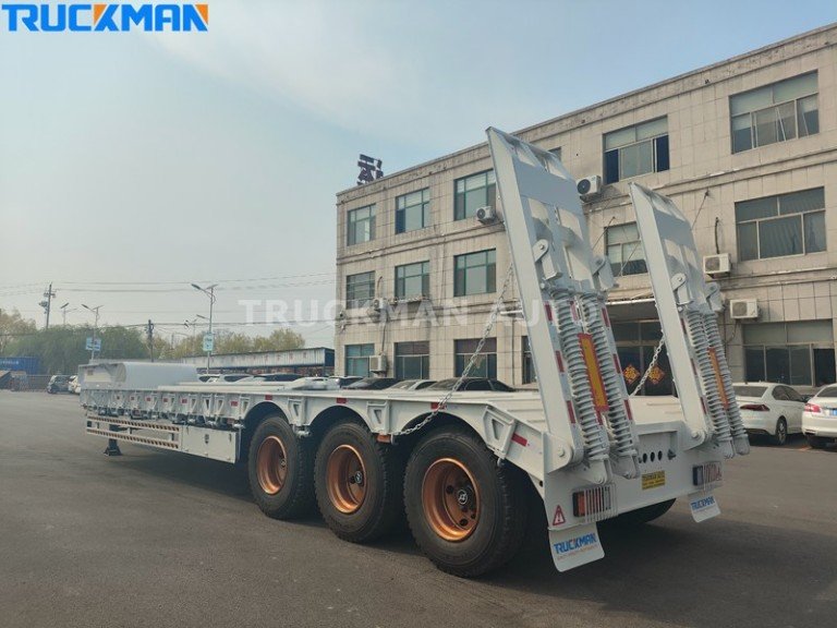 3 eixos 60T Low Bed Trailer para o Gana