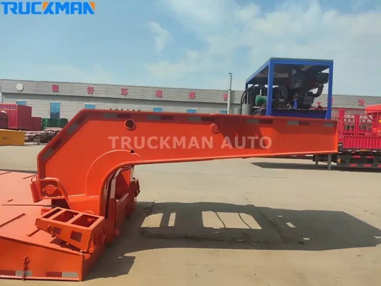 Semi Lowboy Trailer de 3 Eixos 70 Ton Para Venda