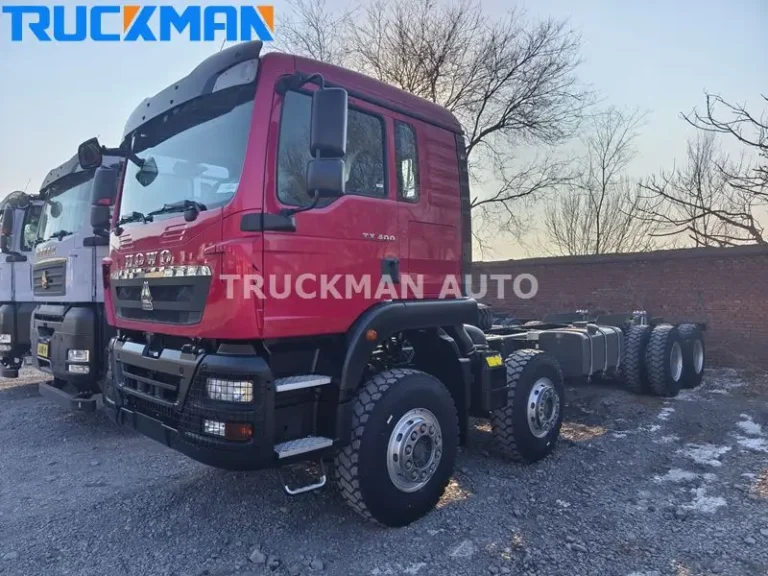 Chassi de caminhão HOWO TX 12 rodas com motor de 400HP